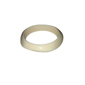 Iris Apfel & Bajalia Ivory Resin Bangle Bracelet Chunky Retro Mod  Style
